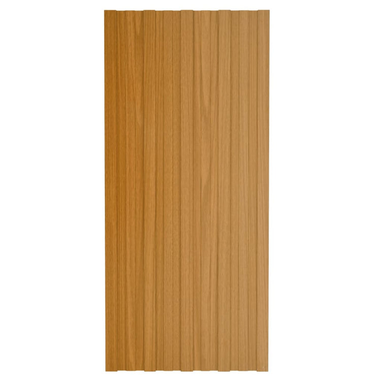 VIDAXL -Dachpaneele 12 ST 100x45 cm verzinktes Stahl Holz Holz