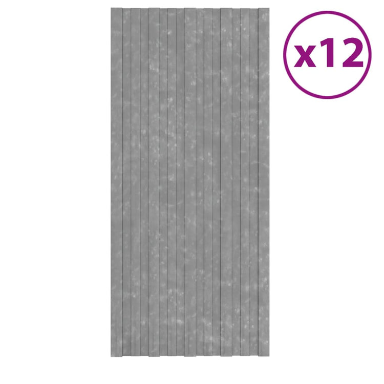 VIDAXL -Dachpaneele 12 ST 100x45 cm verzinkter Stahl Silberfarbe