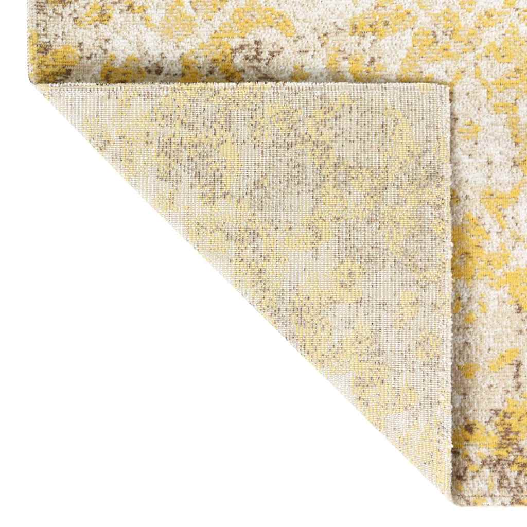 Vidaxl außerhalb des Teppichs flach gewebt 80x150 cm Gelb
