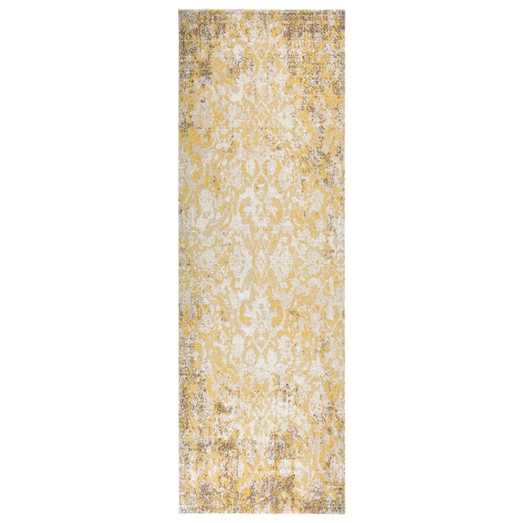 Vidaxl Außen Teppich flach gewebt 80x250 cm Gelb