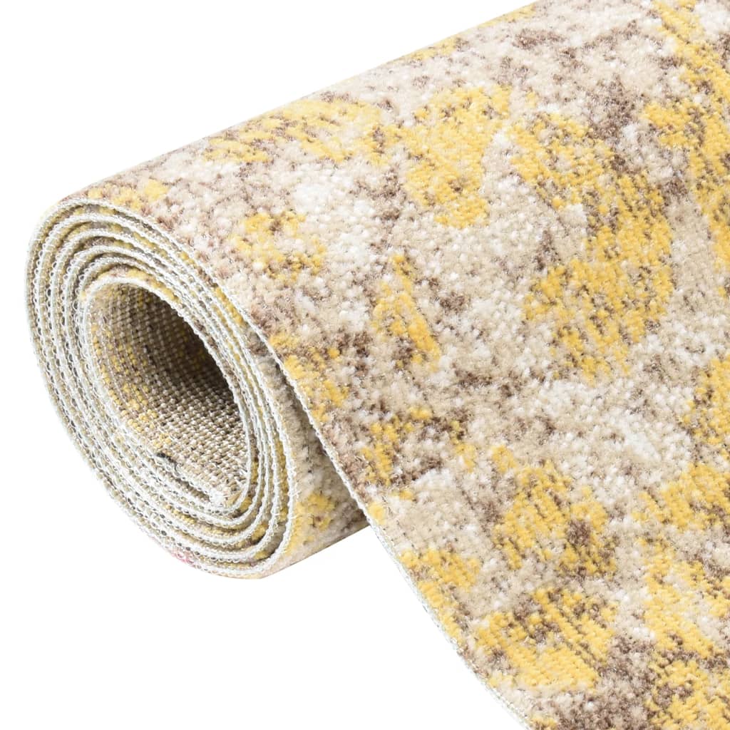 Vidaxl Außen Teppich flach gewebt 80x250 cm Gelb