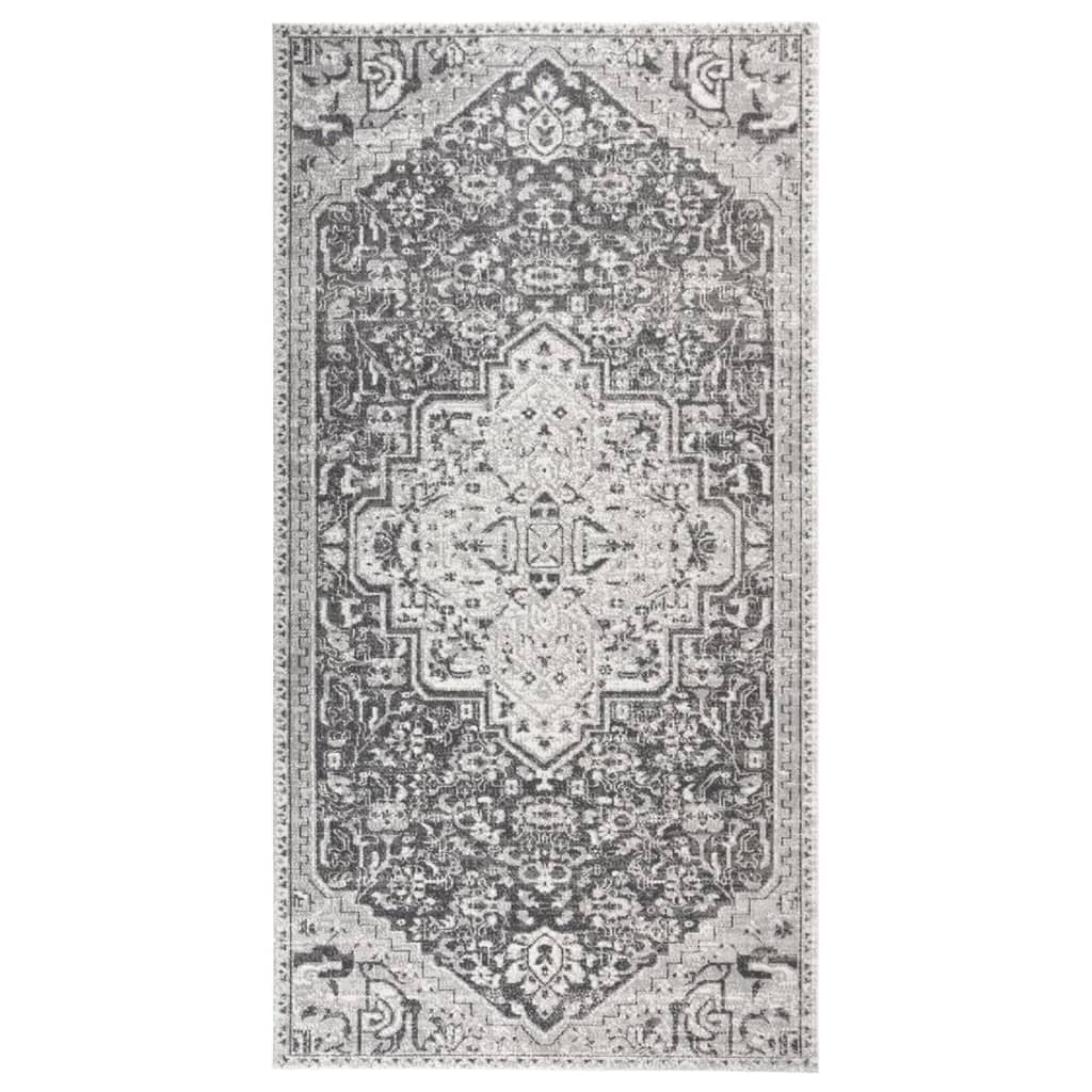 Vidaxl außerhalb des Teppichs flach gewebt 80x150 cm hellgrau