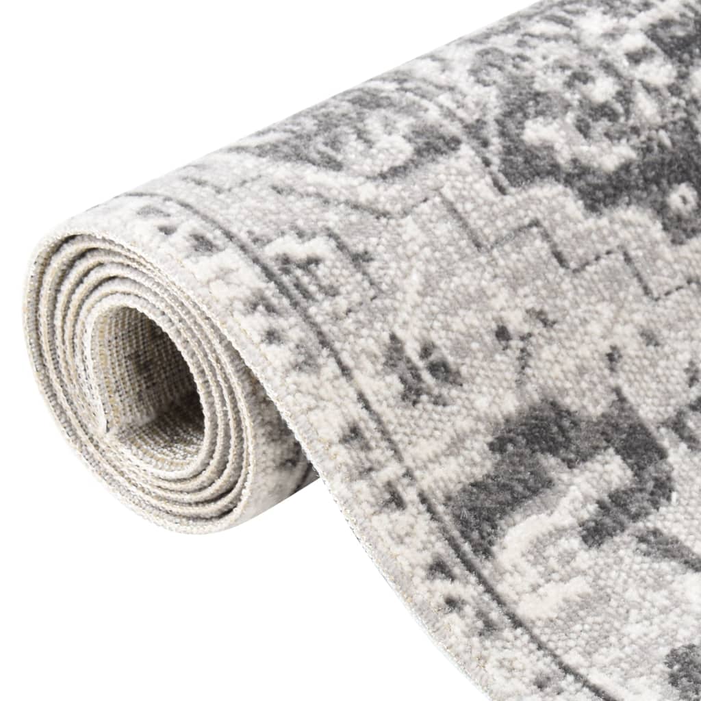 Vidaxl außerhalb des Teppichs flach gewebt 80x150 cm hellgrau