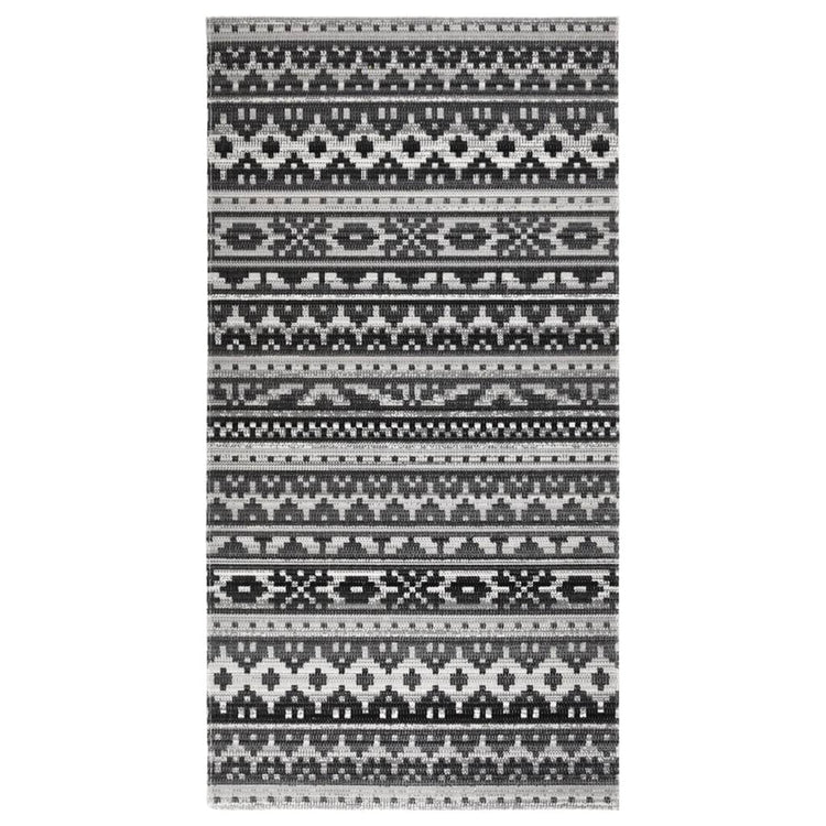 Vidaxl Außen Teppich flach gewebt 80x150 cm dunkelgrau