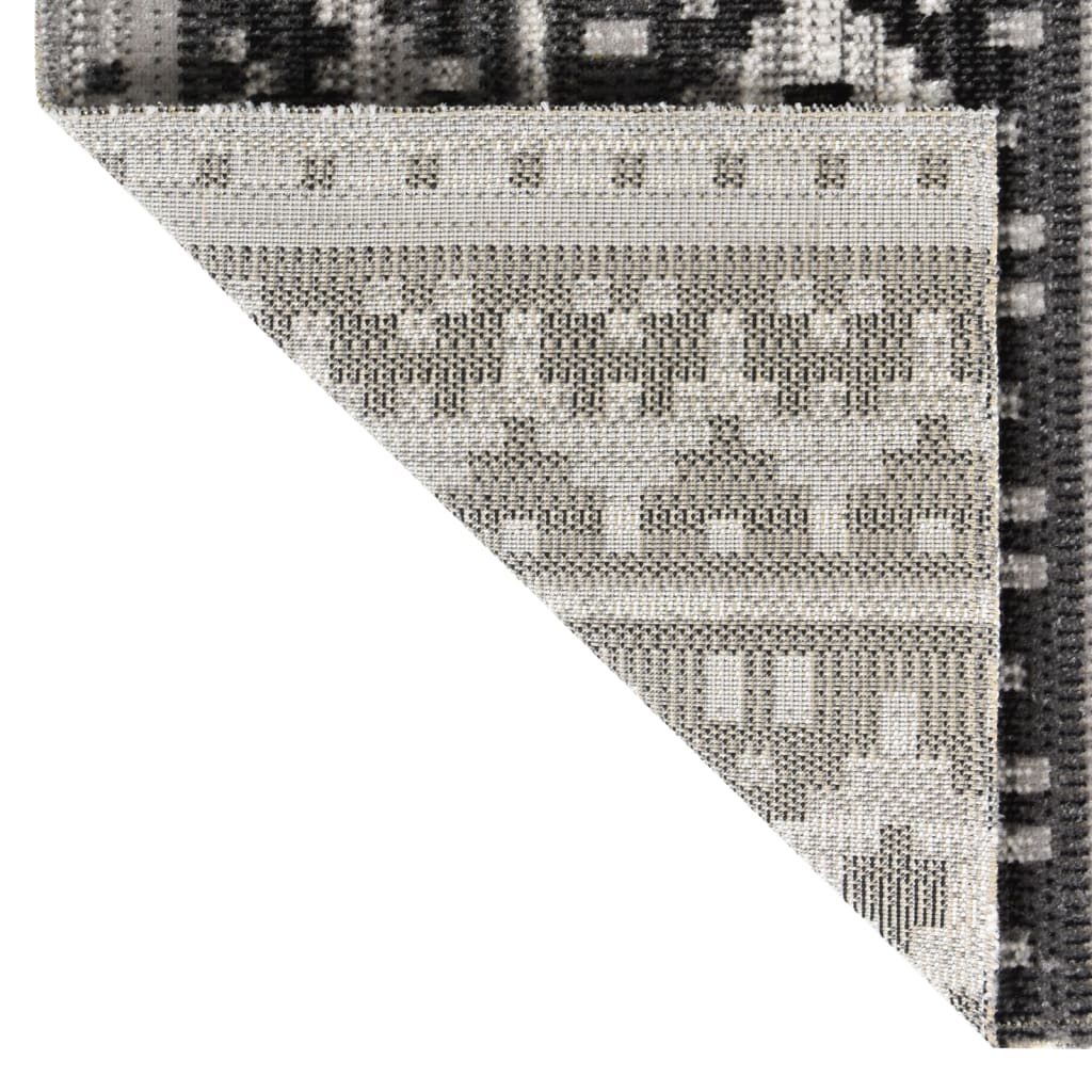 Vidaxl Außen Teppich flach gewebt 80x150 cm dunkelgrau