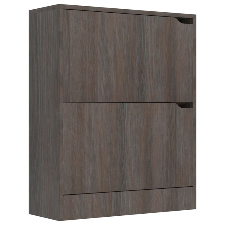 VIDAXL -Schuhschrank 2 Türen 59x24x74 cm Propertiertes Holz Sonoma Eiche