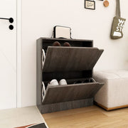 VIDAXL -Schuhschrank 2 Türen 59x24x74 cm Propertiertes Holz Sonoma Eiche - afbeelding 1