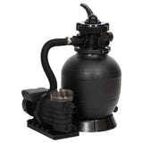 VidaXL Schwimmbadsandfilter mit schwarzem Vorfilter - afbeelding 1