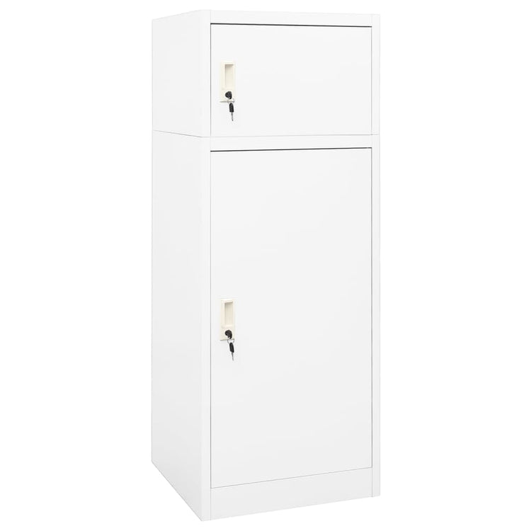 Vidaxl Sattelschrank 53x53x140 cm Stahlweiß