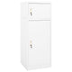 Vidaxl Sattelschrank 53x53x140 cm Stahlweiß