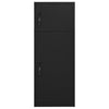 Vidaxl Sattelschrank 53x53x140 cm Stahlschwarz