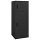 VIDAXL -Sattelschrank 53x53x140 cm Stahl Anthrazit -geläutet