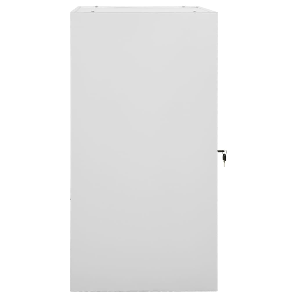 Vidaxl Sattelschrank 53x53x105 cm Stahl hellgrau