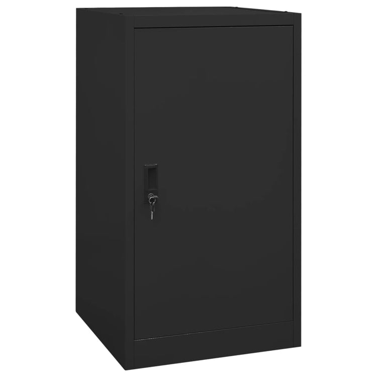 Vidaxl Sattelschrank 53x53x105 cm Stahlschwarz
