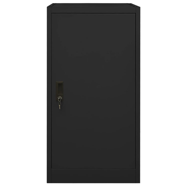 Vidaxl Sattelschrank 53x53x105 cm Stahlschwarz