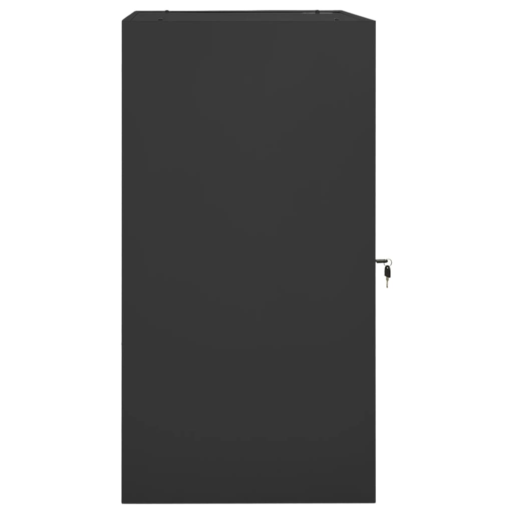 VIDAXL -Sattelschrank 53x53x105 cm Stahl Anthrazit -ausgelöst