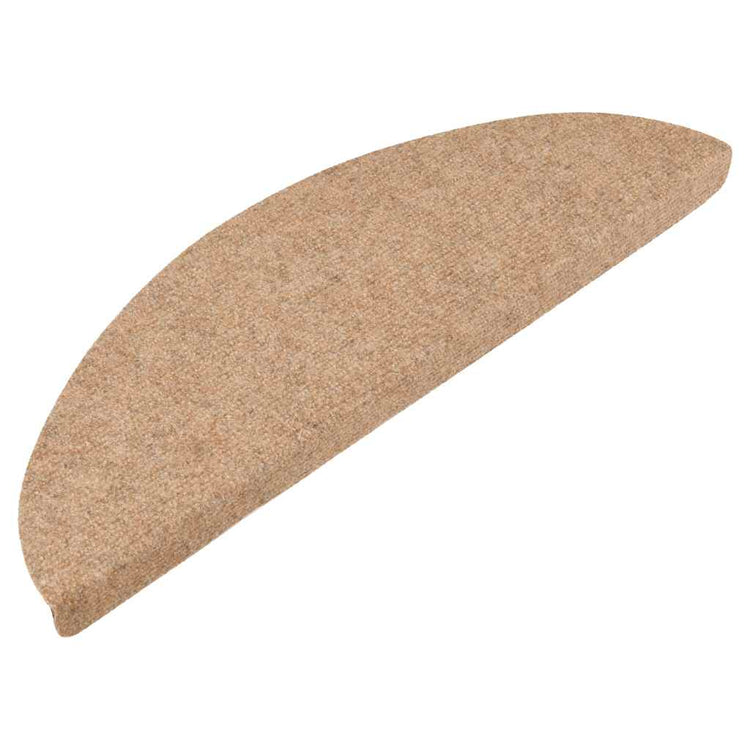 Vidaxl Treppenmatten Selbstadhäsiv 15 ST 56x17x3 cm Beige