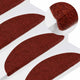 Vidaxl Treppenmatten Selbstadhäsiv 15 ST 56x17x3 cm Rot