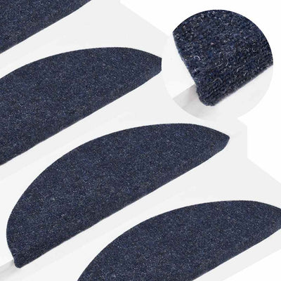 Vidaxl Treppenmatten Selbstadhäsiv 15 ST 56x17x3 cm Blau