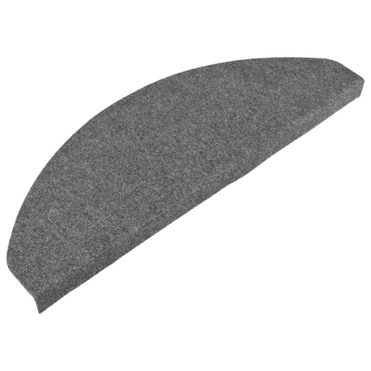 Vidaxl Treppenmatten Selbstadhäsiv 15 ST 65x22.5x3,5 cm Grau