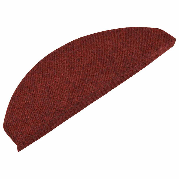 Vidaxl Treppenmatten Selbstadhäsiv 15 ST 65x22.5x3,5 cm Rot