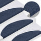 Vidaxl -Treppenmatten Selbstadhäsiv 15 ST 65x22.5x3,5 cm Blau