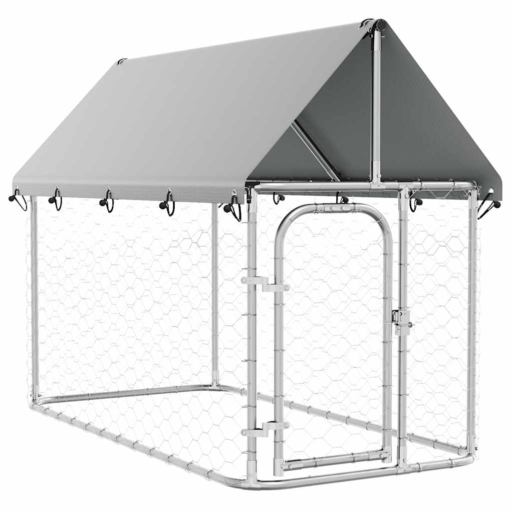 VIDAXL -Hundezwinger für außen mit Dach 200x100x150 cm