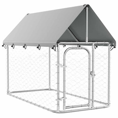 VIDAXL -Hundezwinger für außen mit Dach 200x100x150 cm