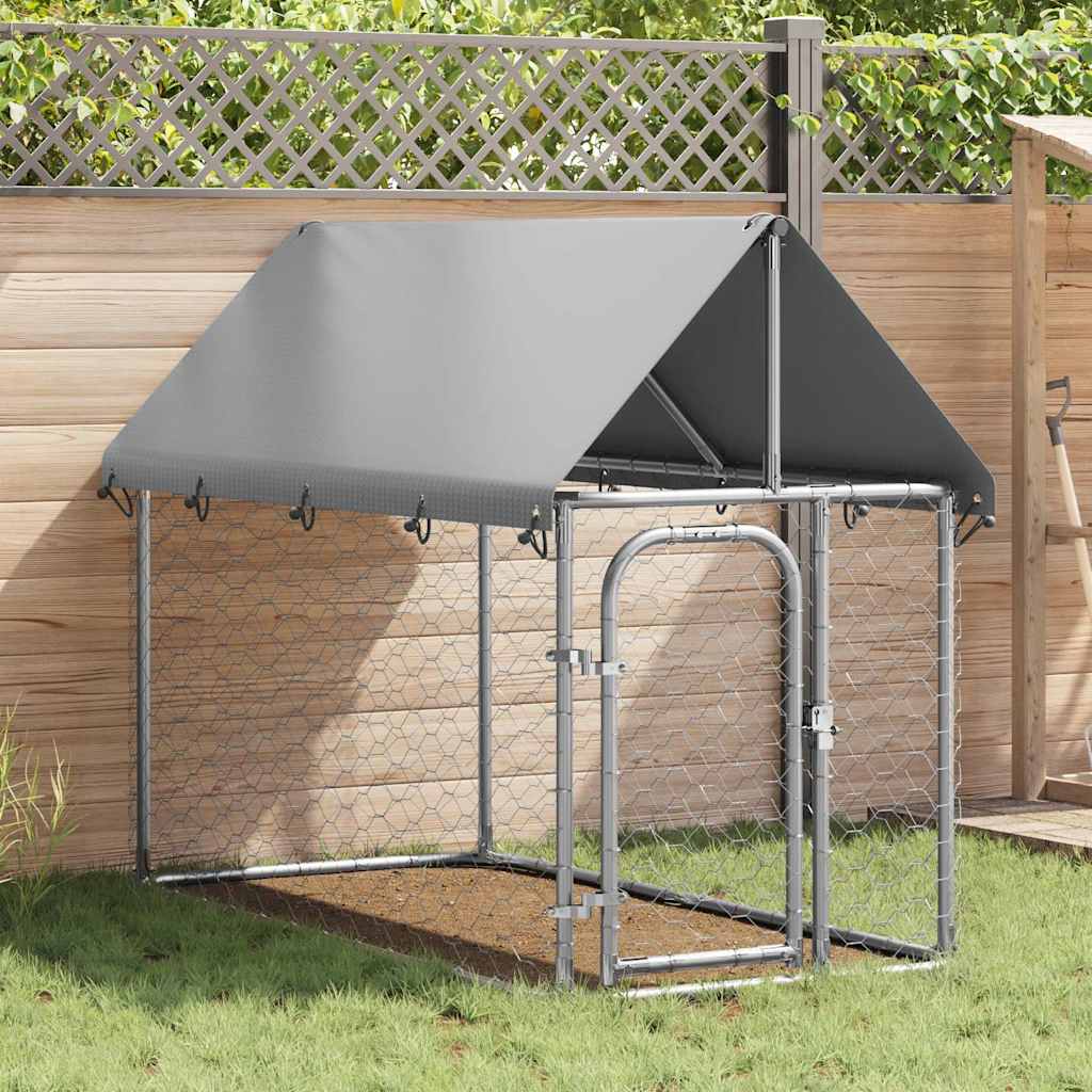 VIDAXL -Hundezwinger für außen mit Dach 200x100x150 cm