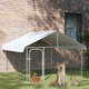 VIDAXL -Hundezwinger für außen mit Dach 200x200x150 cm