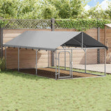Vidaxl -Hundezwinger für außen mit Dach 400x200x150 cm - afbeelding 3