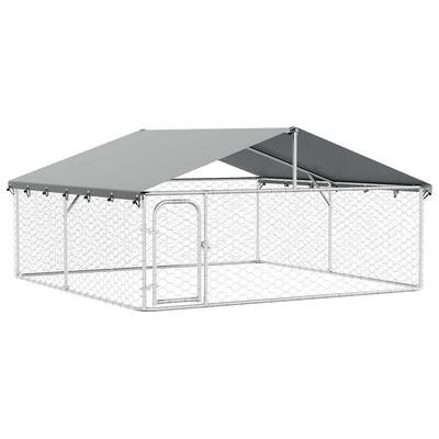 VIDAXL -Hundezwinger mit Dach 300x300x150 cm