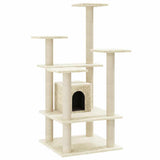 Vidaxl -Katzenkratzerpfosten mit Sisal -Kratzerpfosten 110 cm Creme -Colored - afbeelding 2