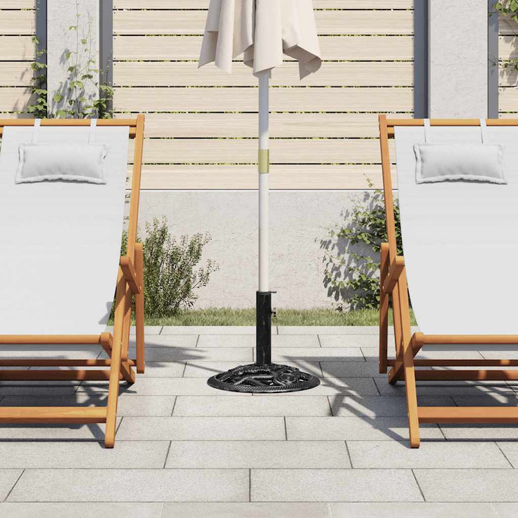 Vidaxl Parasol Fuß 40x40x32 cm Gusseisen schwarz