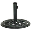 Vidaxl Parasol Foot 44x44x31 cm Gusseisengrün