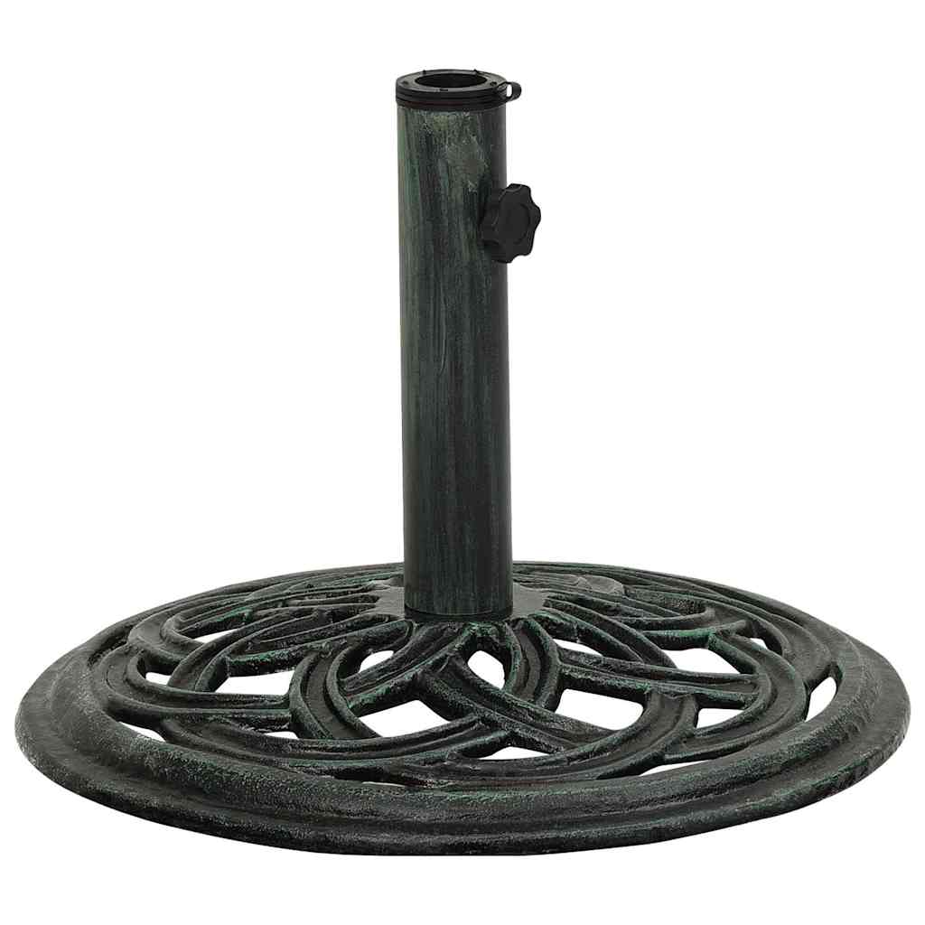 Vidaxl Parasol Foot 44x44x31 cm Gusseisengrün