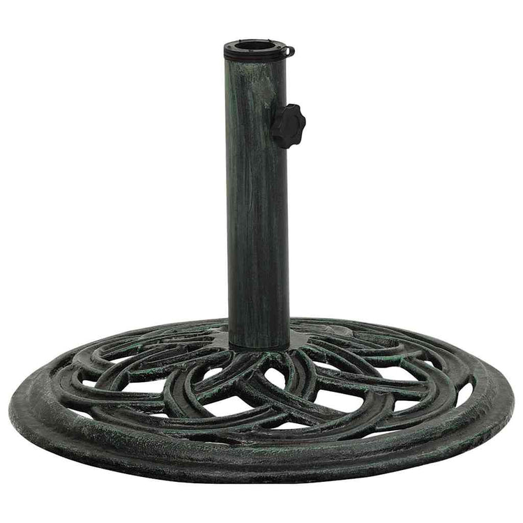 Vidaxl Parasol Foot 44x44x31 cm Gusseisengrün