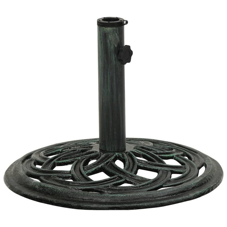 Vidaxl Parasol Foot 44x44x31 cm Gusseisengrün