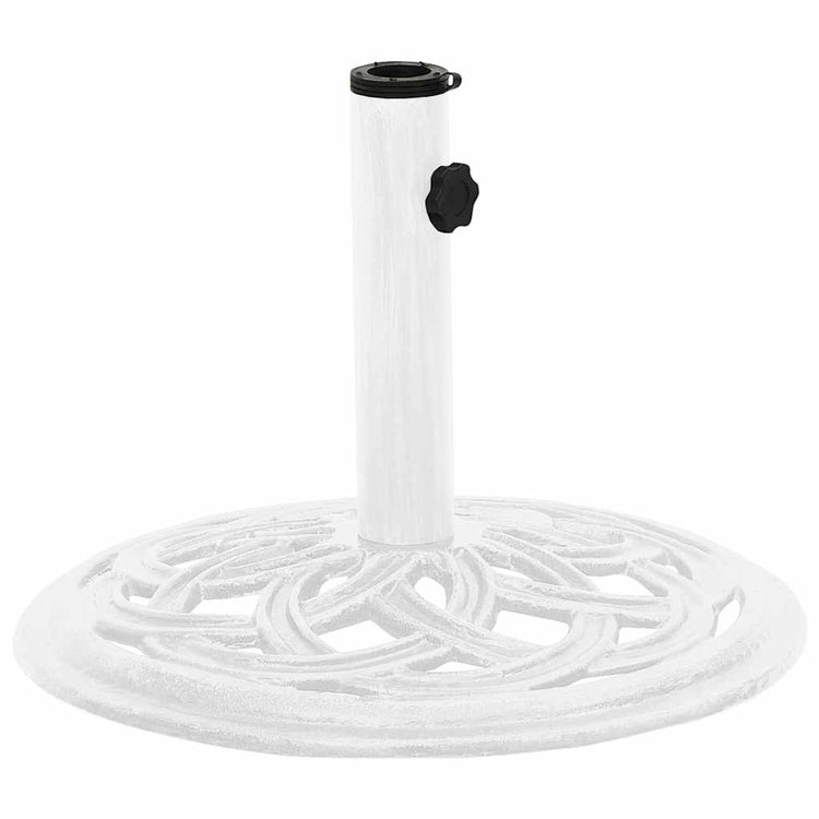 Vidaxl Parasol Fuß 44x44x31 cm Gusseisen weiß