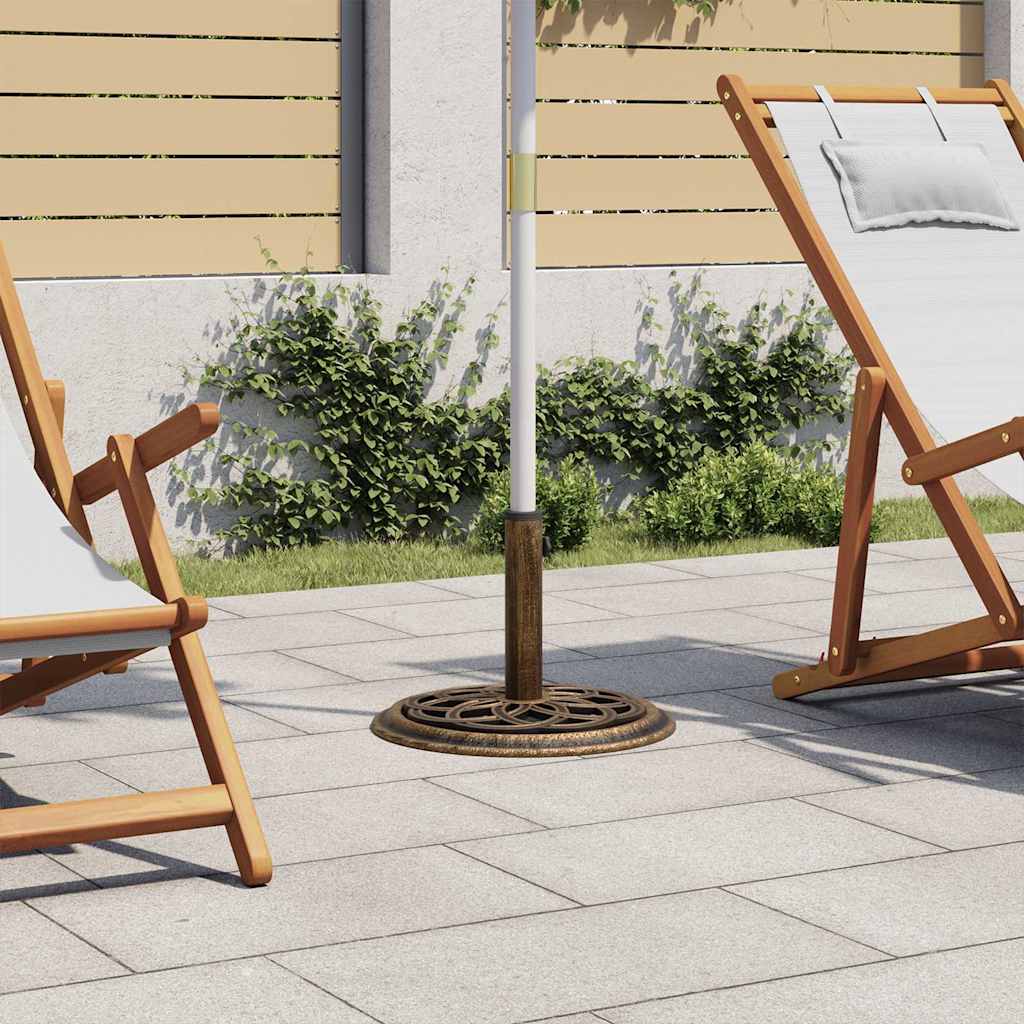 Vidaxl Parasol Fuß 44x44x31 cm Gusseisenbronzefarbe