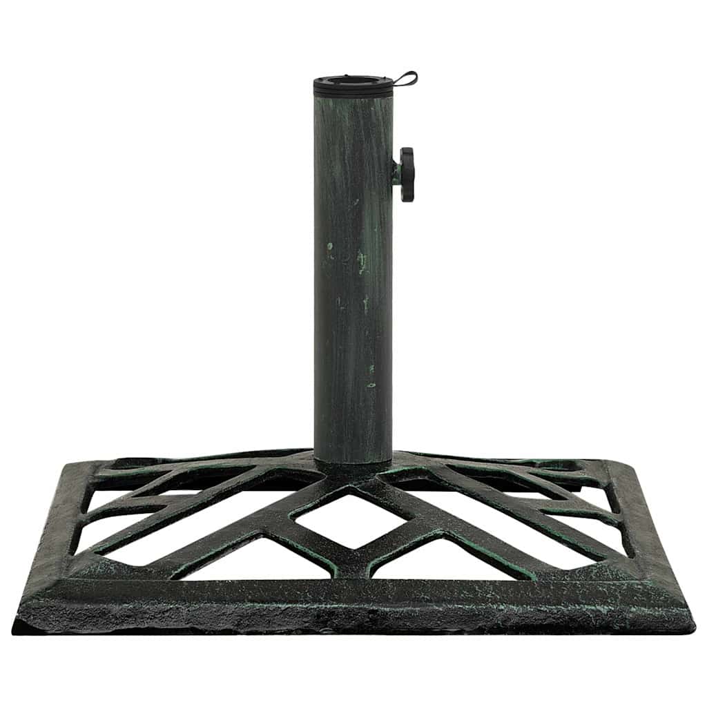 Vidaxl Parasol Foot 44x44x31 cm Gusseisengrün