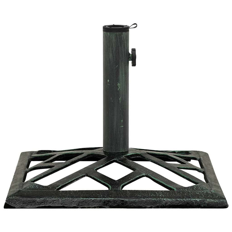 Vidaxl Parasol Foot 44x44x31 cm Gusseisengrün