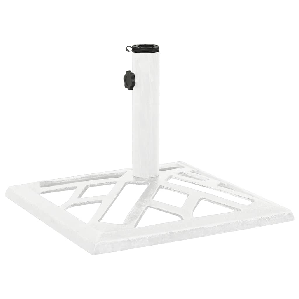Vidaxl Parasol Fuß 44x44x31 cm Gusseisen weiß