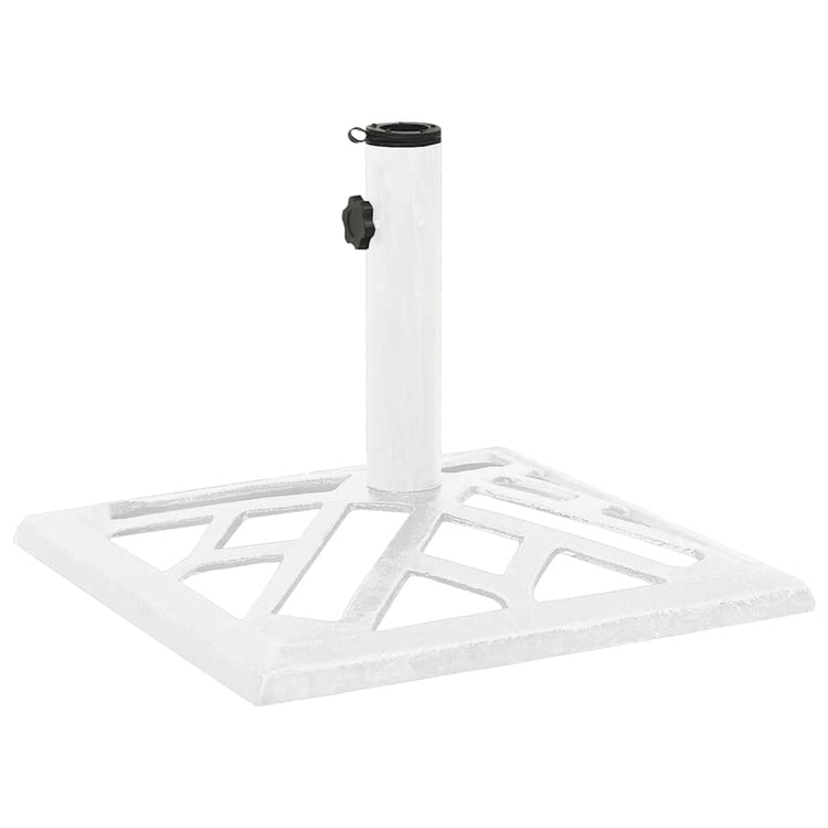 Vidaxl Parasol Fuß 44x44x31 cm Gusseisen weiß