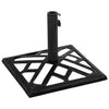 Vidaxl Parasol Foot 44x44x31 cm Gusseisen schwarz