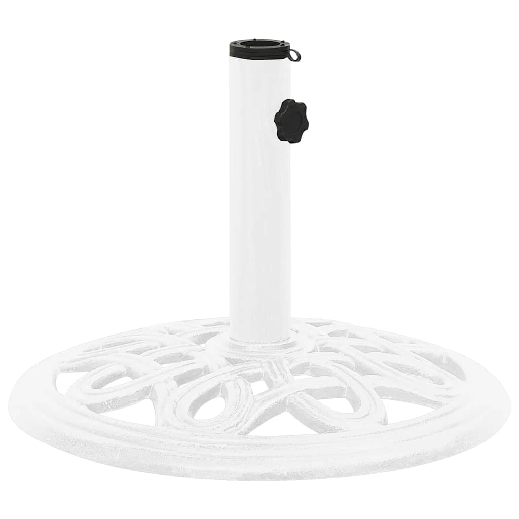 Vidaxl Parasol Fuß 40x40x32 cm Gusseisen weiß