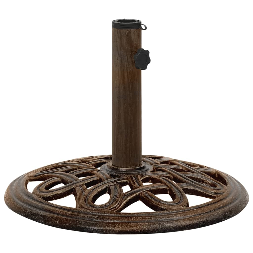 VIDAXL Parasol Fuß 40x40x32 cm Gusseisenbronze gefärbt