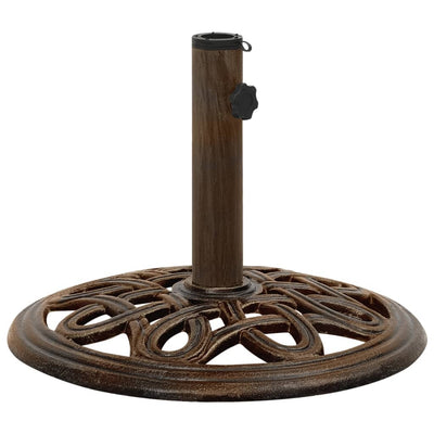 VIDAXL Parasol Fuß 40x40x32 cm Gusseisenbronze gefärbt