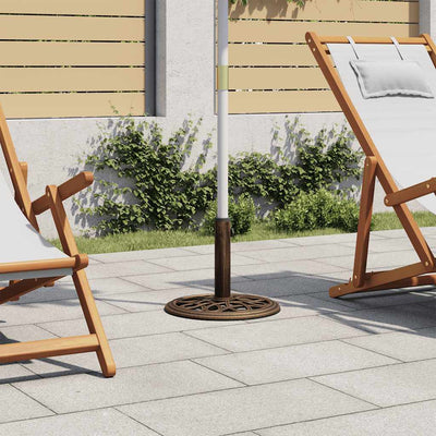 VIDAXL Parasol Fuß 40x40x32 cm Gusseisenbronze gefärbt