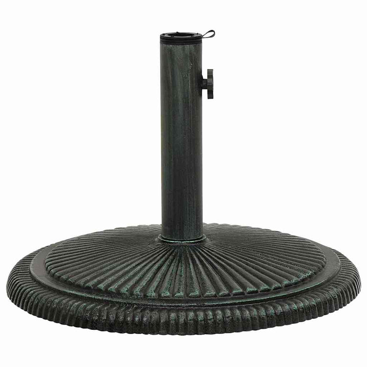 Vidaxl Parasol Foot 45x45x30 cm Gusseisengrün